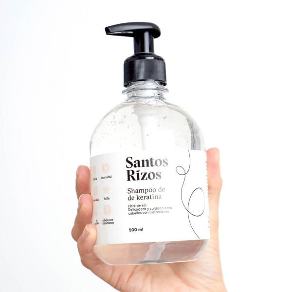 Shampoo de keratina: Cuero cabelludo sensible y cabellos tinturados.