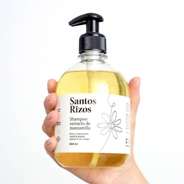 Shampoo de Manzanilla: Cuero cabelludo graso. Brillo e hidratación.